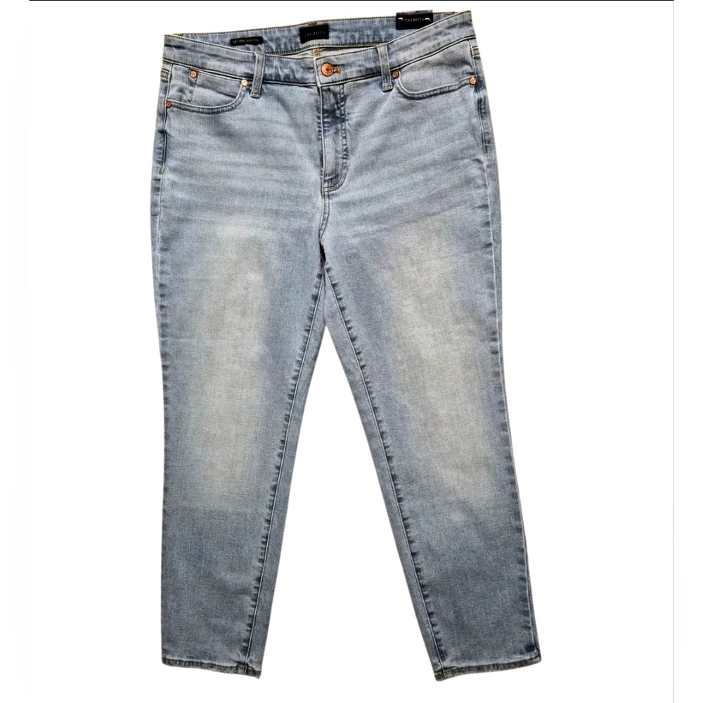 Talbots Slim Ankle Jeans Light Seastone Wash Petite sz 12P  NWT